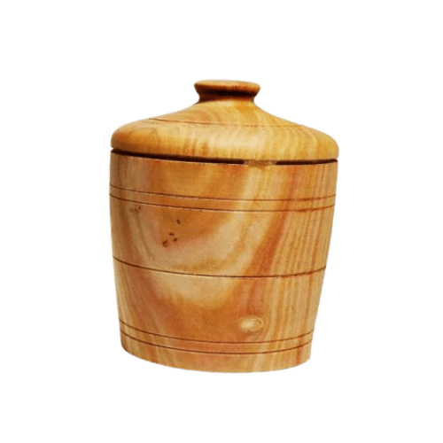 Wooden Ghee Storage Container