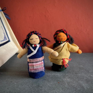 Father & Mother Tibetan Nomad Doll Set